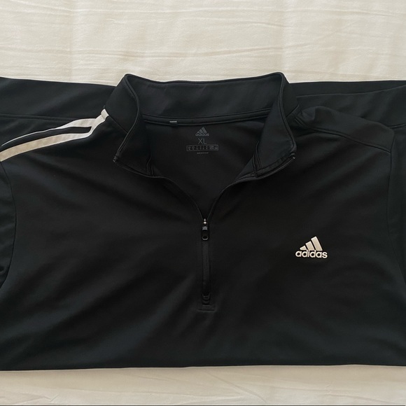 Adidas Black Athletic Quarter Zip - Picture 4 of 4